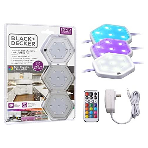 Leduc-puck-3rgb Juego De Luces Led De Disco Que Cambian...