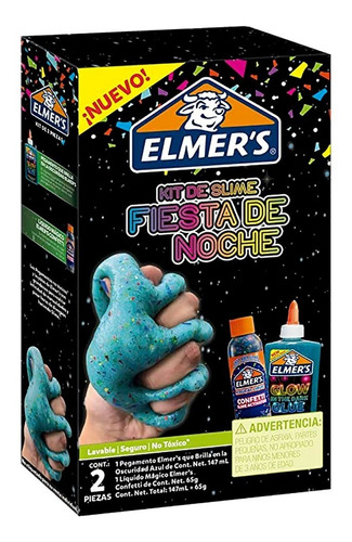 Kit Slime Elmer's Juguete Plastilina Para Niñas Niños 147ml