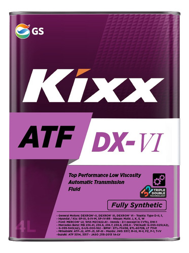  Aceite Transmisión Autom. Dexron Vi Kixx Atf Dx-vi, 4l/4p