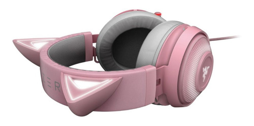 Imagen 3 de 9 de Auriculares gamer Razer Kraken Kitty quartz con luz rgb LED