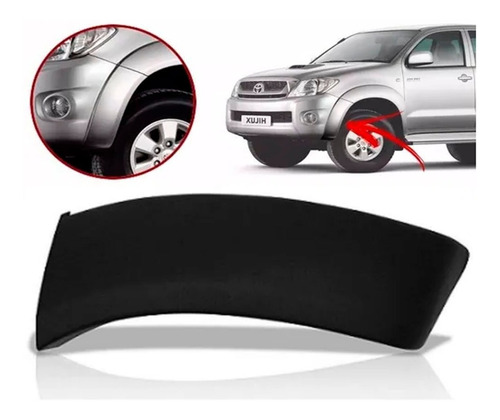 Fender Moldura Paragolpe Delantero Hilux 2005 2006 2007 Izq