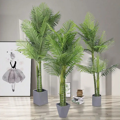 Arbol Artificial De Geranio 1.50m + Maceta De Regalo