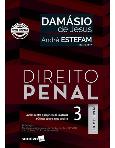 Livro Direito Penal 3 - Damásio De Jesus [2020]