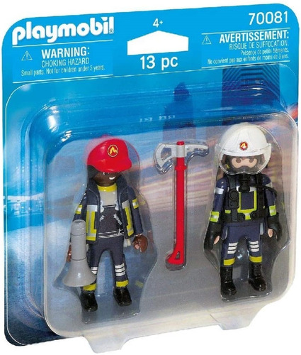 Playmobil Duo Pack Bomberos Departamento De Bomberos