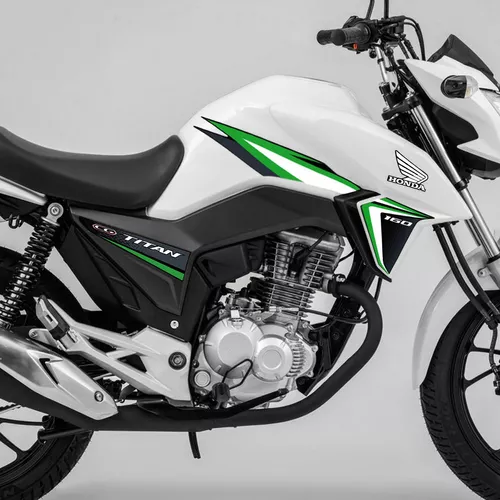 Jogo De Adesivo Honda Cg Moto Titan 160 Ex Verde 2016/2017