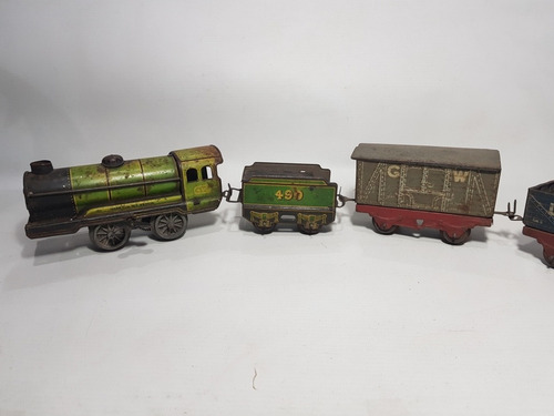 Imagen 2 de 10 de Antiguo Tren Hojalata Hornby Meccano England Func Mag 58648