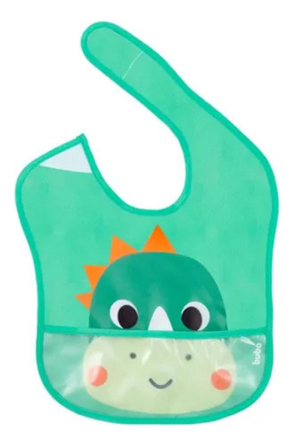 Babador Infantil Bebês Zoo Animais Com Bolso Impermeável