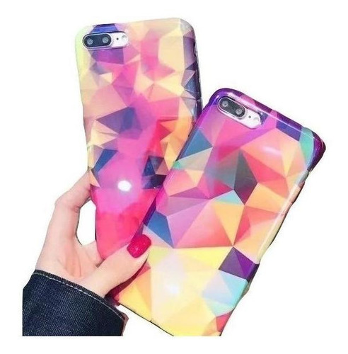 Funda Para iPhone Triangulos Geometrico Arte Case Hombre