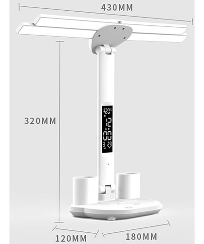 Lámpara De Mesa Led Recargable, Iluminación De Área Grande