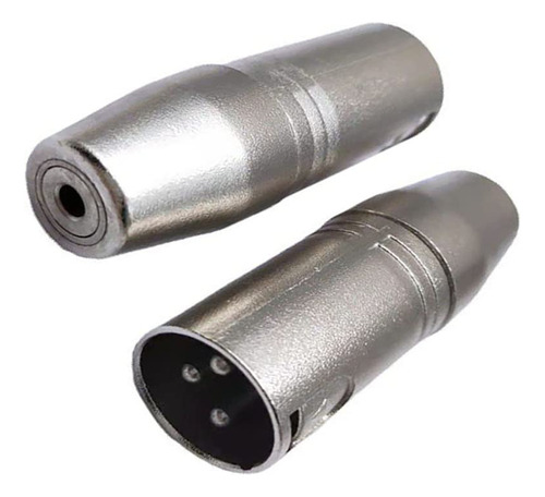 2 Adaptador Mini Conector Hembra Xlr Macho Microfono