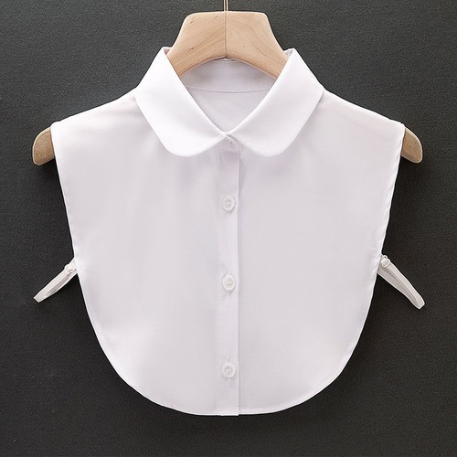 Cuello Falso De Encaje Hueco Blanco Para Mujer, Cuello Falso