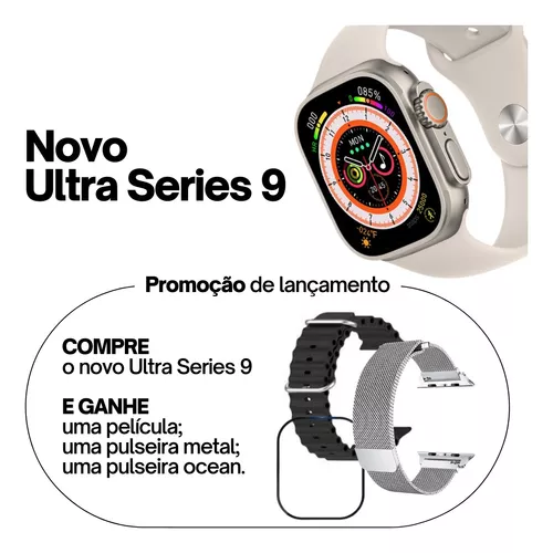 Smartwatch Lançamento 2023 Watch Ultra 45mm Series 9 Pro Max