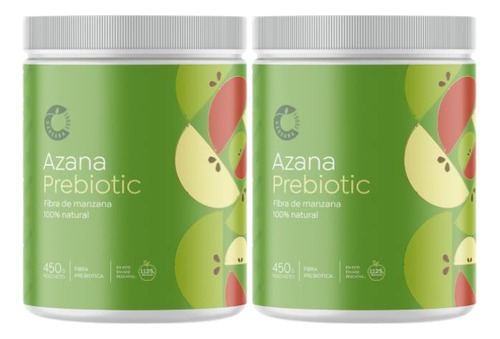 Azana Prebiotic 2 Frascos Fibra Manzana 450gr Dietafitness