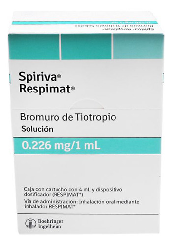 Spiriva Respimat Solución 0.226mg/1ml Caja Con Cartucho Con 