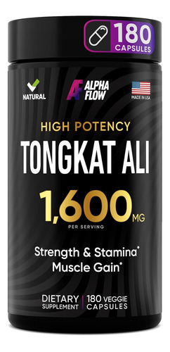 Tongkat Ali De 1600 Mg  Longjack Orgánico Para Hombres