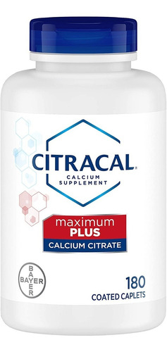 Citracal Maximum Plus Calcio D3 Zinc Salud Huesos 180 Cap