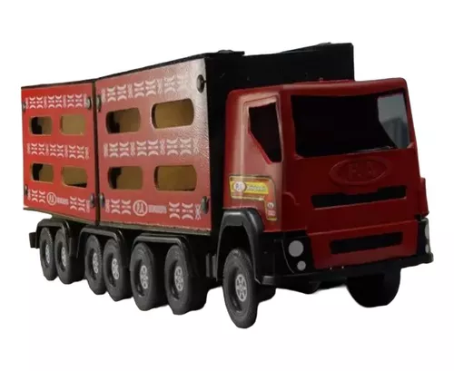 BRUTUS - CARRETA TOP DE CONTROLE REMOTO SCANIA VERMELHO RUBI RC 1/14 