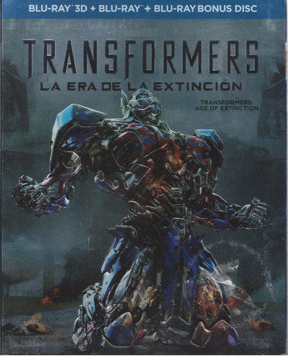 Transformers La Era De La Extinción  Bluray 3d+2d+bonus+slip