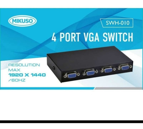 Interruptor Vga De 4 Puertos - Switch Vga