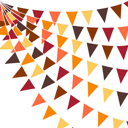 Decoraciones De Banner De Otoño De 32 Pies Triangular Fabric
