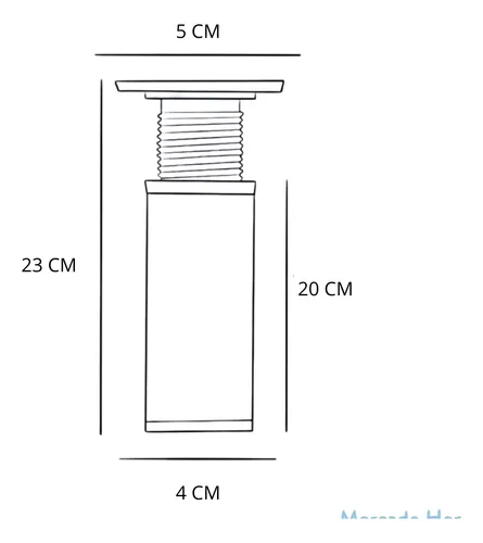 Pata Aluminio Anod. 20 Cm Regulable 40 Ø Reforzada X 4 Uni
