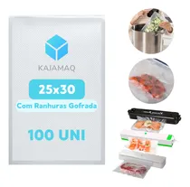 Comprar Embalagem Com Ranhura 25x30 Saco Para Seladora A Vacuo 100un