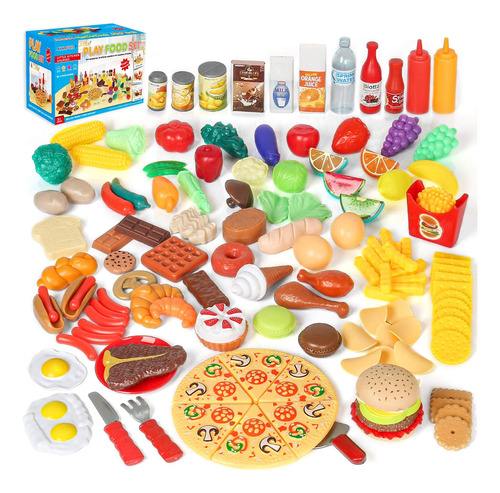 Shimfun Juego De 130 Piezas De Comida Para Nios Y Nios Peque