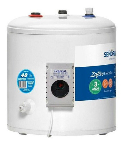 Imagen 1 de 2 de Termotanque Señorial Zafiro Electrico 40 Litros Cuotas A24