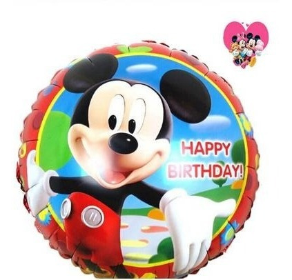 2 Docenas Globo Mickey O Minnie Mouse 45 Por 45 Centimetros