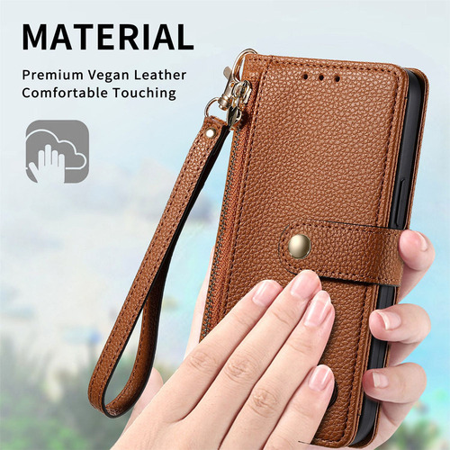 . Funda De Piel Tipo Cartera For Teléfono Oneplus Nord .