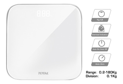 Balanza Digital Peso De 0 A 180 Kg Total