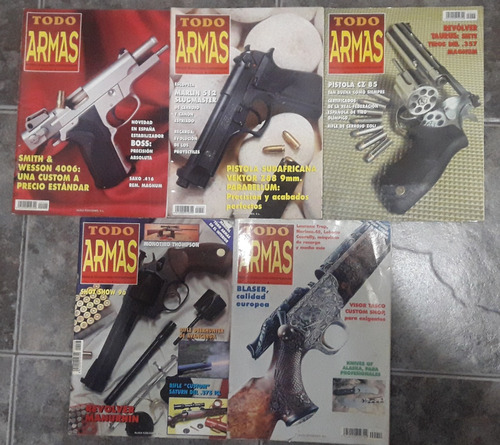 Lote De 5 Revistas Todo Armas N°2-3-5-8-12 