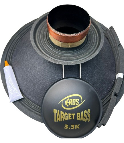 Reparo Completo Eros Target Bass 3k3 1650 Rms 18 Pol + Cola
