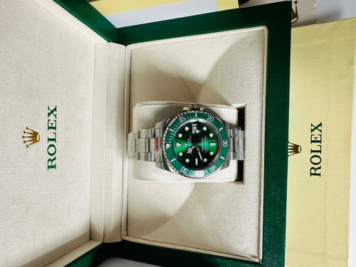 Reloj Pulsera Rolex Submariner Fondo Verde Plata Verde (Usado)