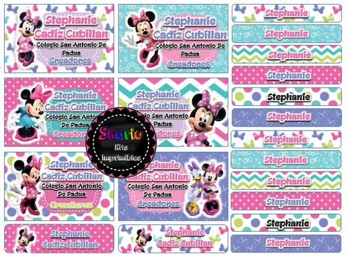 Etiquetas Escolares Digitales Minnie Mouse Imprimibles Pdf Mercado Libre Etiquetas Escolares Digitales Minnie Mouse Imprimibles Pdf Mercado Libre
