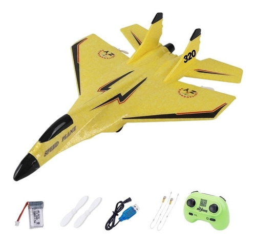 Avion De Control Remoto Indestructible Zy320 Planeador Luces