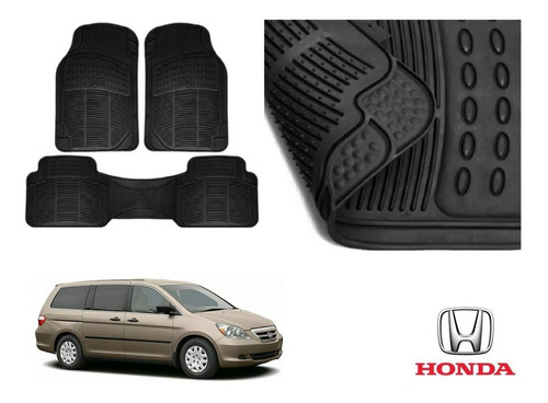 Kit Tapetes 3 Filas Honda Odyssey 2009 Rubber Black Original