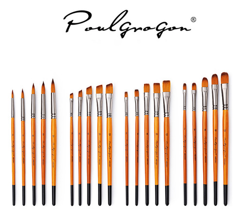 28 Pinceles Profesionales Para Acuarela Y Gouache