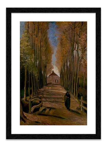 Cuadro Fine Art Avenida De Alamos En Otoño Van Gogh 51x70