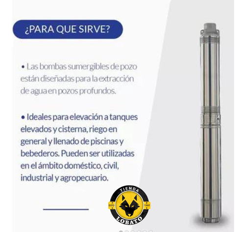 Bomba Sumergible Pozo Leo Group 4xr6/20 3hp 145mt 4pLG 380v