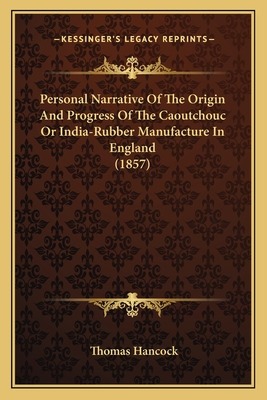 Libro Personal Narrative Of The Origin And Progress Of Th...