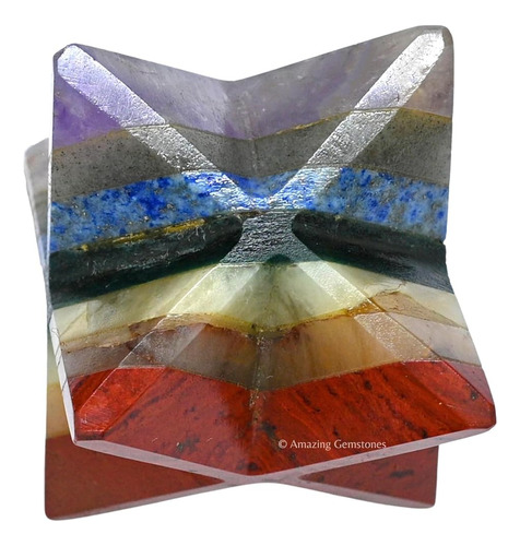 Merkaba De Chakra Cristal 1.5 Pulgadas Cubo Metatrón D...