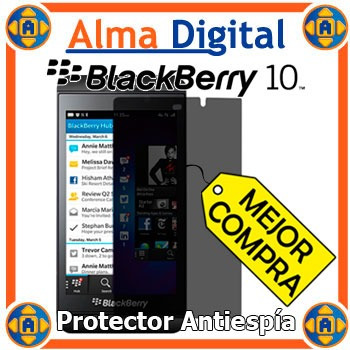 Lamina Protector Pantalla Antiespia Blackberry Z10 10