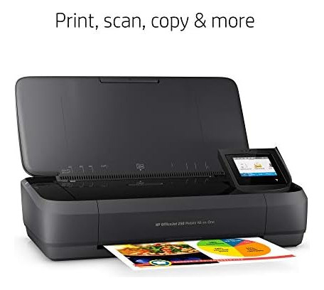 Impresora Portátil Todo En Uno Hp Officejet 250 Con Impresió