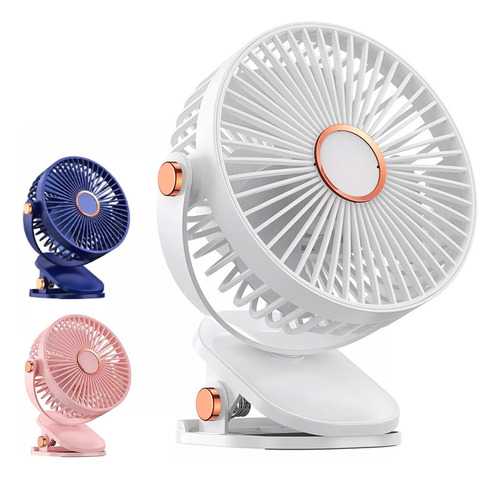 Ventilador De Mesa, Portátil, Recargable, De 5 Velocidades