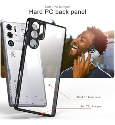Funda Teléfono Para Nubia Red Magic 9 Pro Con Marco Metálico
