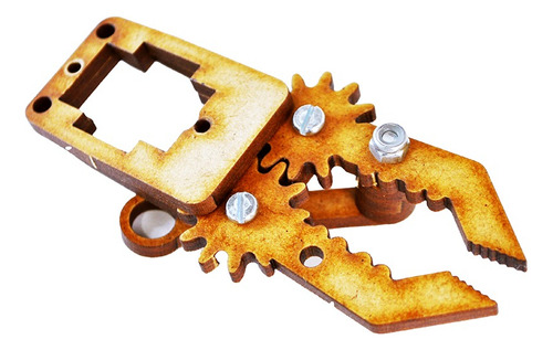 Gripper De Mdf Para Proyectos (no Incluye Servo) Personaje Brazo Robótico