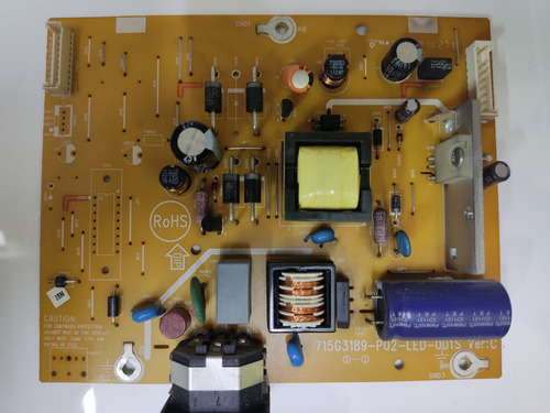 Placa Fonte Monitor Acer P166hql 715g3189-p02-led-001s Ver:c (Usado)