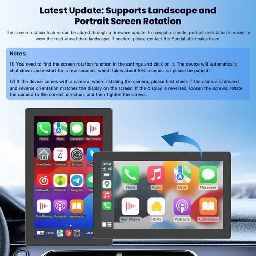 Estéreo Portátil Spedal Cl786 Con Carplay Y Android Auto