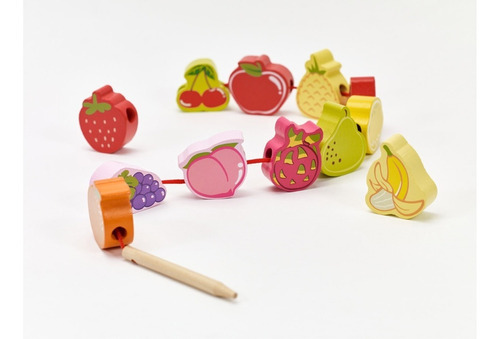 Juguete De Madera Para Niños Cuentas De Frutas